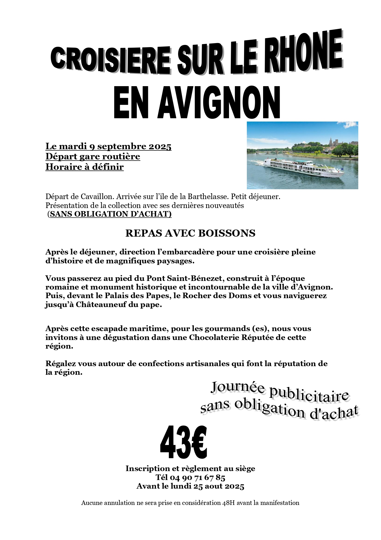 Croisière sur le Rhone